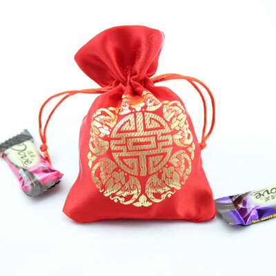 

AI-Gift wedding supplies wedding candy bag gift bag baby full moon candy bag red large 20 pack