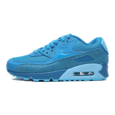 

Nike AIR MAX 90 Womens Running Shoes Blue Shock Absorption Non-slip Wear Resistant Support Breathable 443817 401