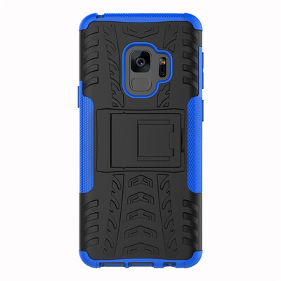

Fivice Samsung S9 Case TPU anti-fall tire pattern back clip bracket phone case