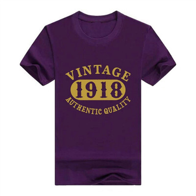 

100 Years Old 100th B-Day Birthday Vintage Gift 1918 Mens T-Shirt