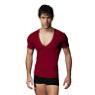 

Fashion Men Slim V Neck Short Sleeve Muscle Tee T-shirt Casual Fit Tops Blouse