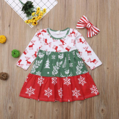 

AU Stock Princess Kids Baby Girl Dress Christmas Party Pageant Gown Formal Dress