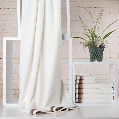 

Jinhe home towel home textile folding towel JH11-03B rice white one