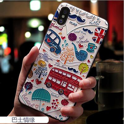

For iphone 6S Plus iphone6 Phone cases covers Silicone Soft TPU 3D Emboss Patterned Fitted cases