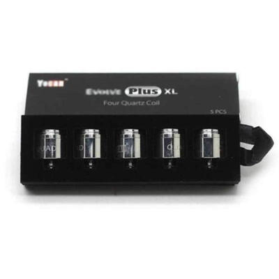 

Authentic Yocan Evolve Plus  QDC Quard Quartz Replacement Coils With Caps