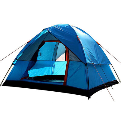 

Outdoor 4 Person Adventure Double-layer Rain-proof Waterproof Family Camping Beach Tent Hiking Fishing Hunting Travel Accessories