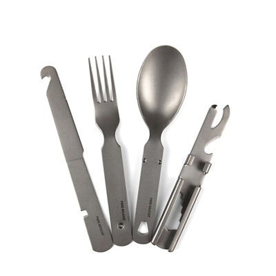 

FREE SOLDIER Outdoor tableware camping hiking picnic ultra-light titanium alloy tablewaresupport for US shipments