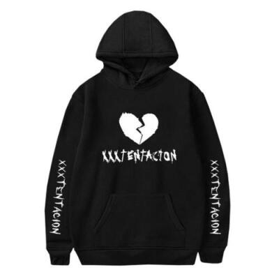 

UK REVENGE KILL HOODIE-MENS Broken Heart Print-XXXTentacion Bad Vibes Forever