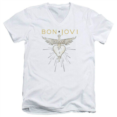 

Bon Jovi Greatest Hits Unisex Adult V-Neck T Shirt For Men&Women