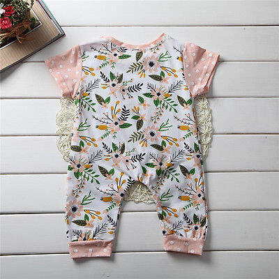 

Newborn Baby Boys Girl Top Romper Pants Hat Bodysuit Sunsuit Outfits Set Clothes