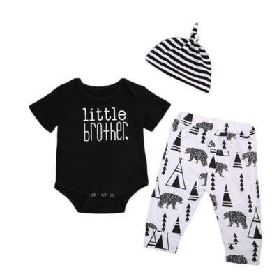 

Cute Toddler Kids Baby Boy Outfits Clothes T-shirt TopsPants Trousers 3pcs Set