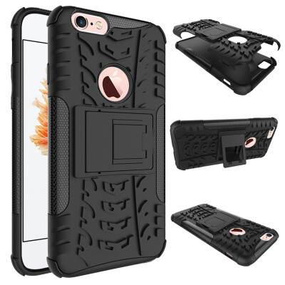 

Fivice iPhone 66S Case TPU anti-fall tire pattern back clip bracket phone case