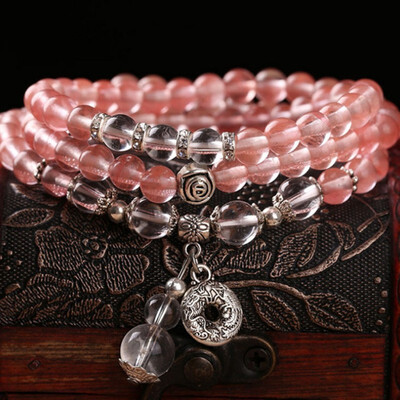 

Bracelet - navy sapphire bracelet with 3 layers&6mm fashionable multi-loop bracelet