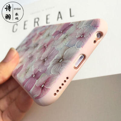 

Pink Flower Phone Case Cute Cartoon TPU Soft Cover For iPhone 7 plus 6s 6plus US