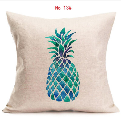 

Cushion cover complete picture of pineapple linen pillow cover geometry square decorative pillows