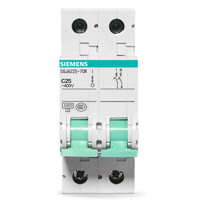 

Siemens SIEMENS 5SJ62257CR standard type circuit breaker 2P25A double inlet&double main switch