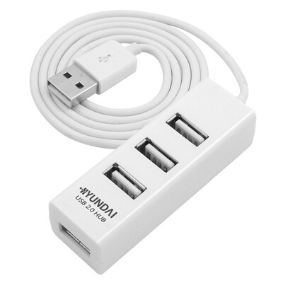 

Современный (HYUNDAI) USB-разделитель концентратора USB2.0 с несколькими интерфейсами 4-портовые строительные блоки 2.0HUB / HX06 white