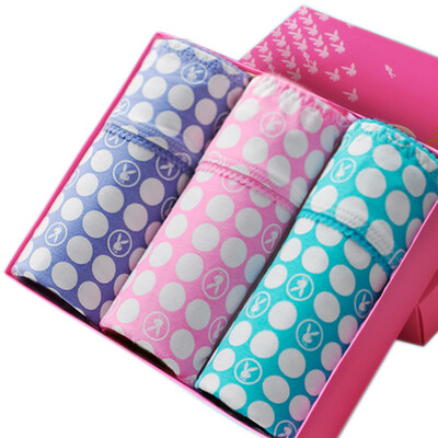 

Playboy (PLAYBOY) 5660 Женское нижнее белье 3 Подарочная коробка Поножи Нижнее белье Сладкая печать Сексуальные трусики Трусики Mix L