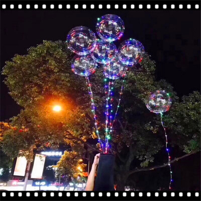 

Powered By Button Batteries Led Balloon Air Balloon String Lights Round Bubble Helium Balloons Kids Toy Wedding Party