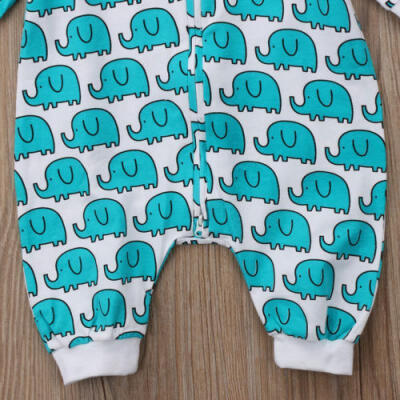 

Elephant Kids Baby Clothes Girl Boy Romper Jumpsuit Playsuit Outfits 0-24M