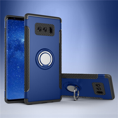 

Fivice Samsung Galaxy Note 8 case PC metal ring shell magnetic car bracket TPU phone case