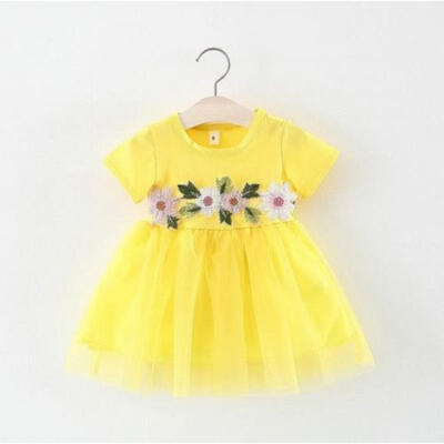

Flower Girl Lace Tutu Dress Toddler Baby Birthday Wedding Princess Pageant Party