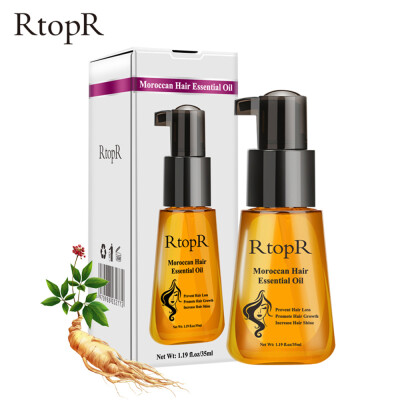 

RtopR Morocco Herbal Ginseng Prevent Hair Loss Essential Oil Hair Growth Black&Shines Repair Hair-root Moist Nourishing