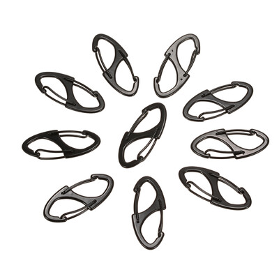 

10PCS Mini Alloy -biner Clips Spring Clasps Metal Hook EDC Keychain Hooks