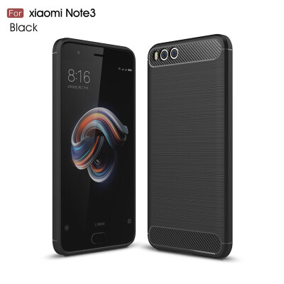 

Fivice Xiaomi Redmi note 3 case Luxury brushed carbon fiber TPU soft shell