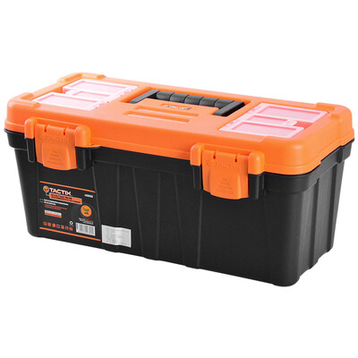 

Tactix 320132 plastic toolbox 435cm 17 inch large home multi-storey toys art painting parts storage box