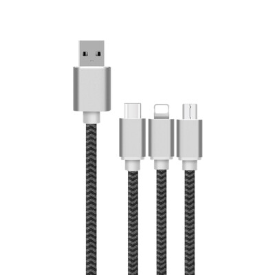 

LAMYOO N112 USB Cable 3in1 for Micro USB Type C Mobile Phone Charger Cable for iPhone Samsung 6 Charging Cable Micro USB Charger C