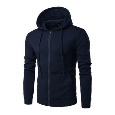 

Mens Zip Sweater Hoodie Athletic Running Pullover Sweatershirt Hooded Coat XN