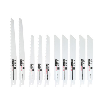 

Reciprocating Saw Blades Set Wood Metal Fast Cutting Saw Blade 3pcs 6" 6TPI 2pcs 8" 6TPI 2pcs 6" 10TPI 3pcs 6" 18TPI