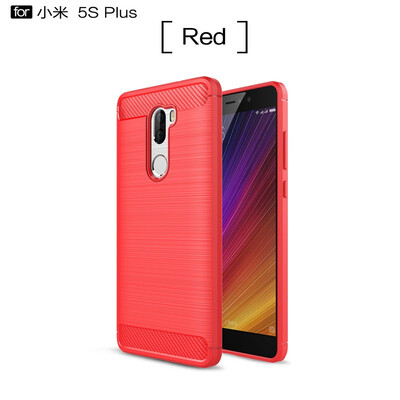 

Fivice Xiaomi Mi 5S plus case Luxury brushed carbon fiber TPU soft shell