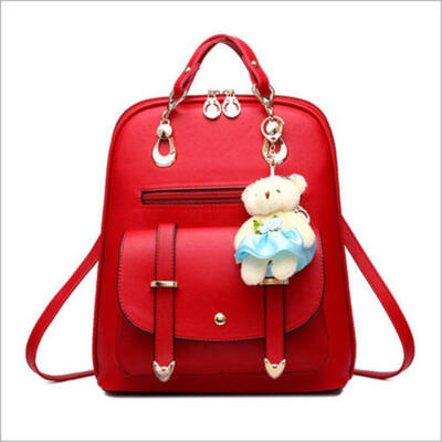 

Women Girl Backpack Travel PU Leather Handbag Rucksack Shoulder School Bag New