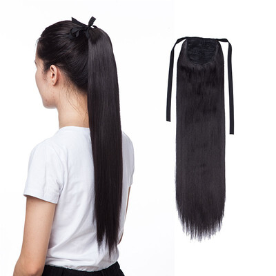 

3 Types Ponytail Extensions One Piece Claw Jaw Pony Tail Clip in Hair Extensions Curly Long Straight Soft Silky