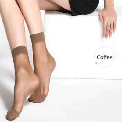 

10 Pairs Ladies Nylon Elastic Short Ankle Sheer Stockings Women Silk Short Socks