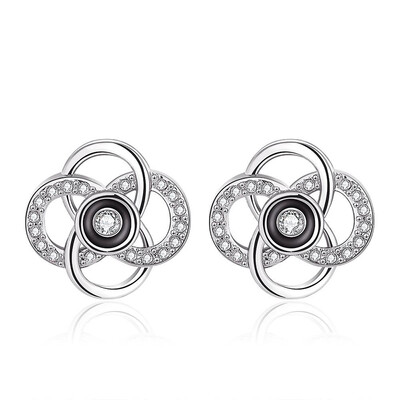 

E1046 Wholesale Nickle Free Antiallergic White Real Gold Plated Earrings For Women New Fashion Jewelry