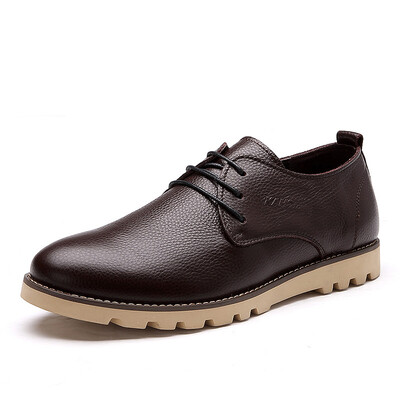 

Conlong leather men&39s lace casual shoes black 243114576 42 yards