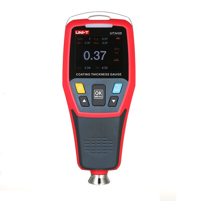 

UNI-T UT343D Digital Coating Gauge Meter Thickness Tester with USB Data Function Car Detector Automotive Coating Refinishing Cars