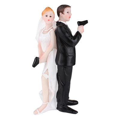 

UpperX Super Sexy Spy Wedding Bride&Groom Cake Topper Figurine
