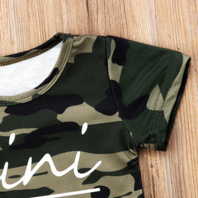 

Casual Newborn Toddler Baby Kid Boys Tops T-shirt Pants Camo Outfits Set Clothes