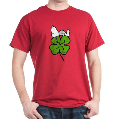 

CafePress Snoopy Hugging Clover - 100 Cotton T-Shirt