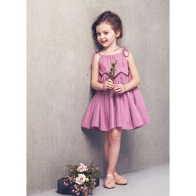 

Kids Baby Girls Toddler Sleeveless Casual Tutu Princess Dress Party Dresses