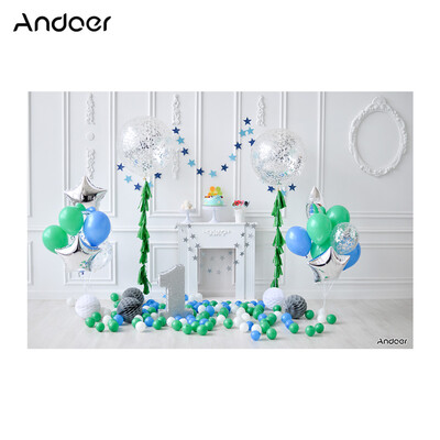 

Andoer 21 15m7 5ft First Birthday Backdrop Balloon Cake Photography Background Baby Boy Kids Photo Studio Pros