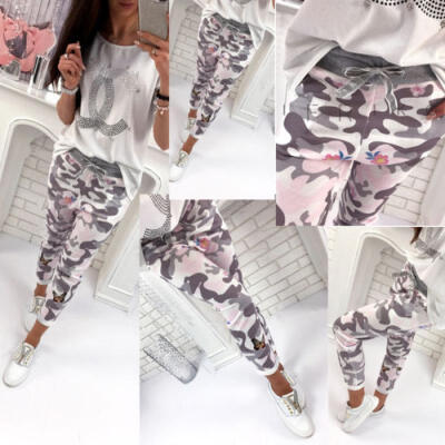 

Womens Floral Harem Pants Sweatpants Leggings Jogging Sports Workout Trousers