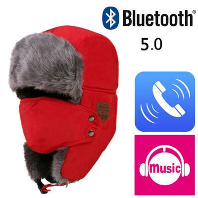 

Facemask Christmas Winter Bluetooth Hat Caps With MP3 Music Russian Hats Hunting