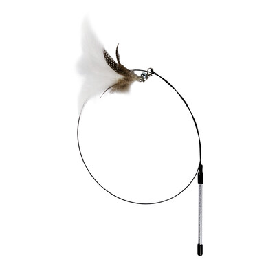 

Tian Tian cat lengthened steel wire rod to make a cat stick - white hair