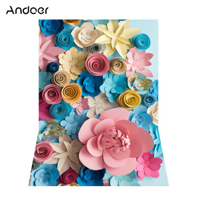 

Andoer 15 21m5 7ft Blossoming Paper Flower Photography Background Wedding Backdrop Photo Studio Pros