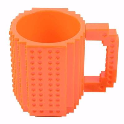 

Outdoor Creative DIY Build-on Brick Mug Lego Style Puzzle Mugs Building Blocks Coffee Mug